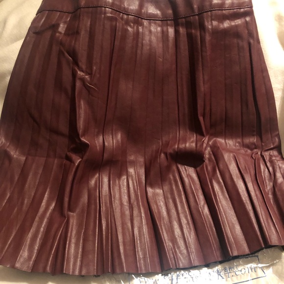 She and Sky Dresses & Skirts - SHE + SKY Faux Leather Skirt (Wine)